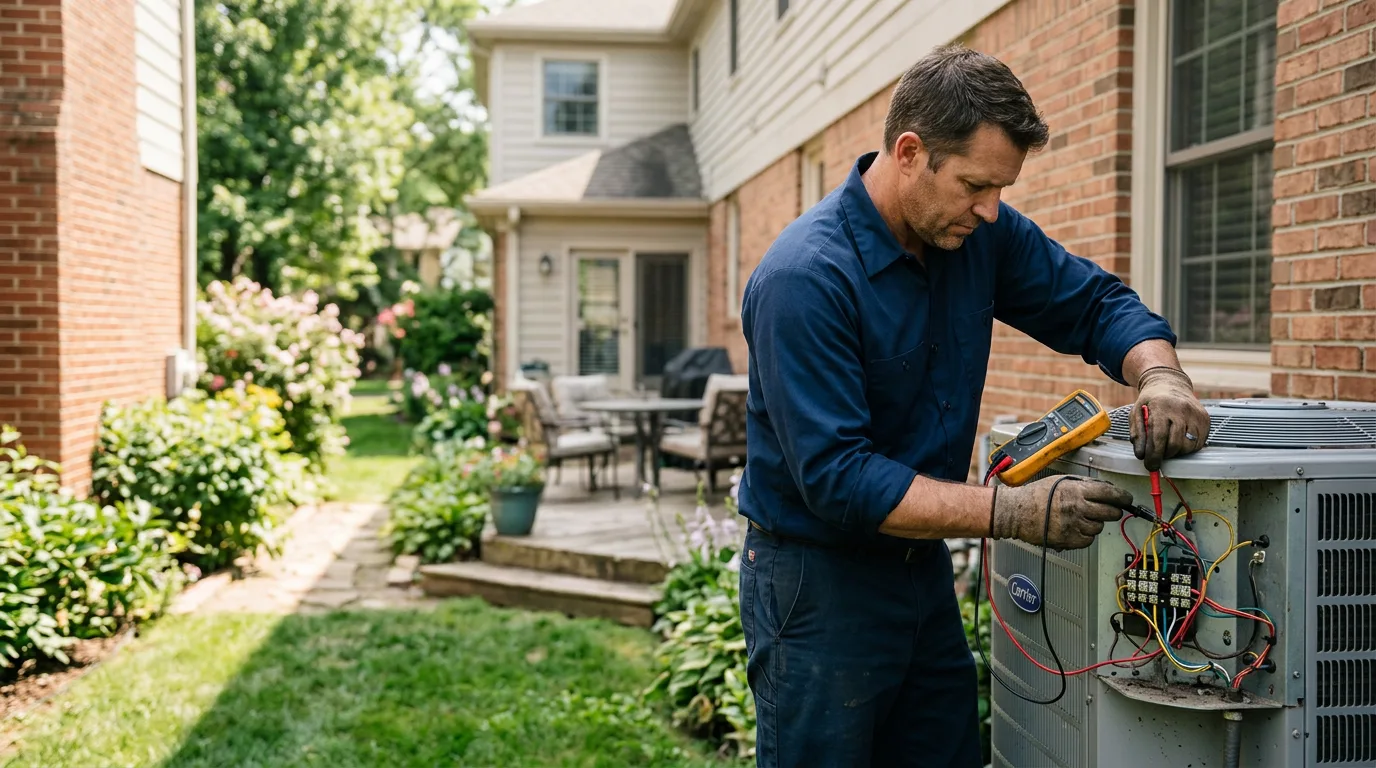 HVAC technician working near Timpson, TX